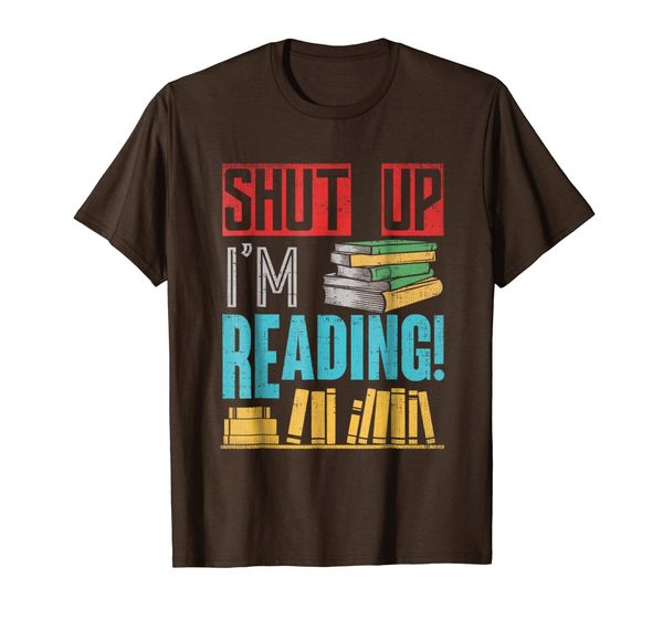 

Shut Up I'm Reading Fun and Funny Tee, Mainly pictures