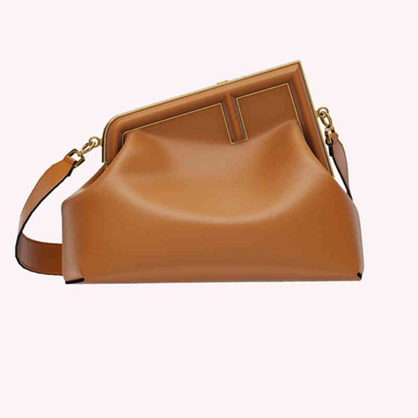 

first bag fend series metal 2021 wrapped dinner handbags single shoulder messenger luxury handbagcgcf bags, Black