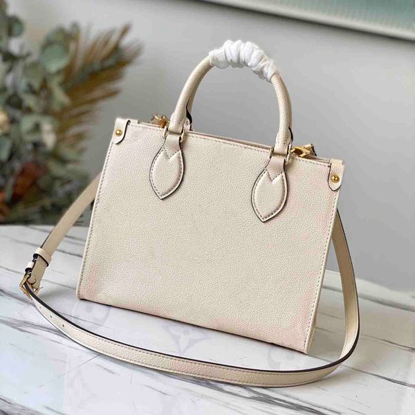 

ladies luxury brand shopping m45779 ladies tote bag and fashion embossing series onthego pm classic letter wallet 25cm 34cm