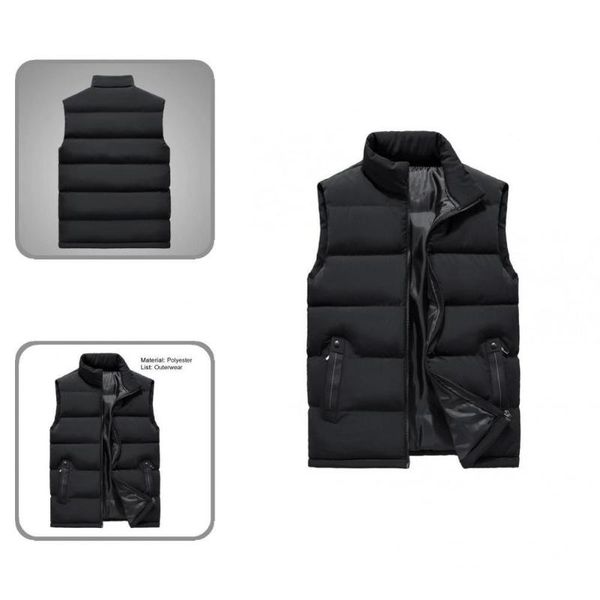 

men's vests autumn winter trendy solid color men waistcoat slim fit 3d cutting male clothes, Black;white