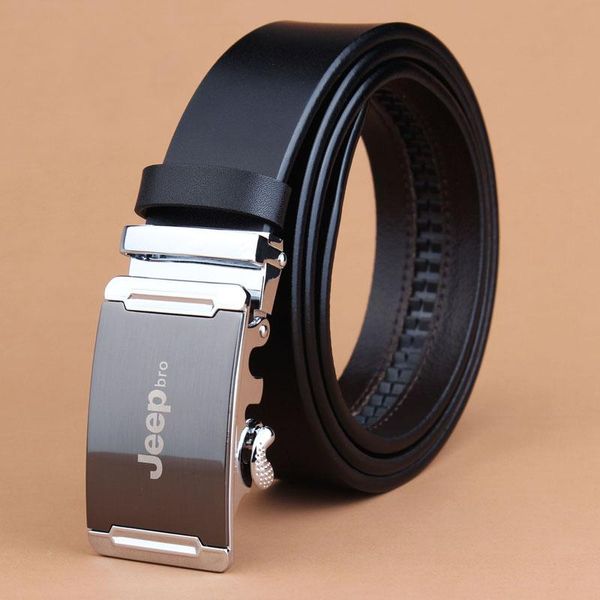 

belts genuine leather belt man men's cow designer fashion automatic buckle for men full grain, Black;brown