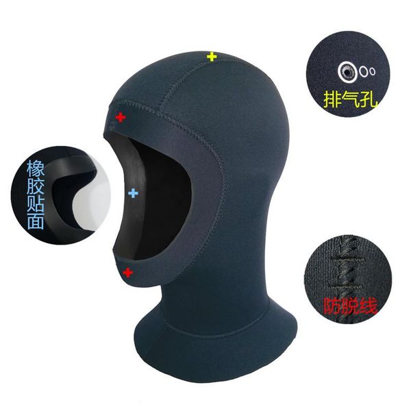 

scuba diving hoods 5mm neoprene hood swimming fishing men cap waterproof keep warming masks