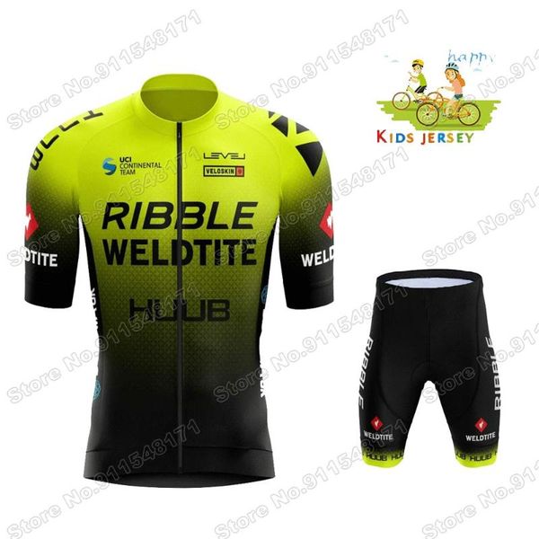 

kids team 2021 cycling jersey set boys girls clothing children road bike suit mtb ropa ciclismo racing sets, Black;blue