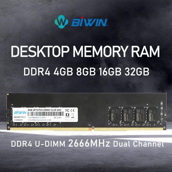 

rams biwin ddr4 4gb 8gb 16gb 32gb ram 2666mhz memoria high performance 1.2v deskmemory