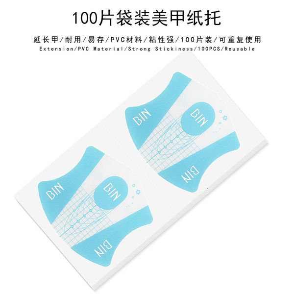 

paper of 100 holder pieces for nail enhancement