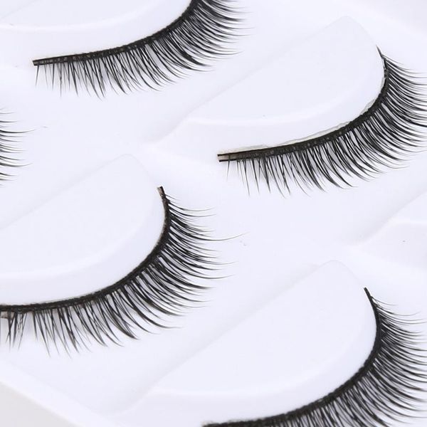 

false eyelashes 5 pair 5d mink lashes fashion natural handmade long black makeup miss la mode