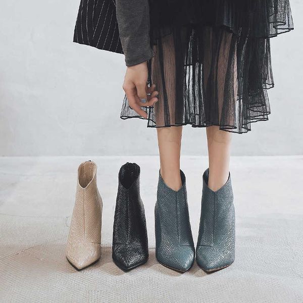 

boots a generation of high-heeled short women's in spring and winter 2021, Black