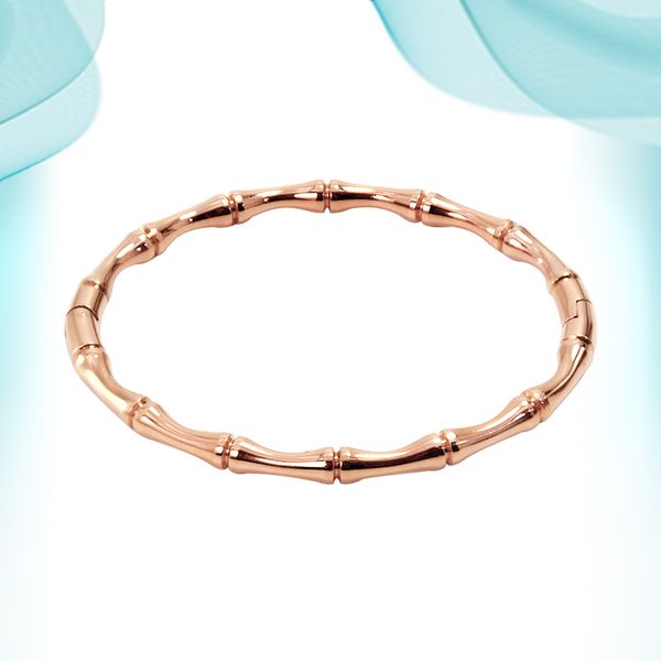 

creative stainless steel bangle popular buckle lovely solid female bamboo bracelets making charms for jewelry brilliant accessory women part, Black
