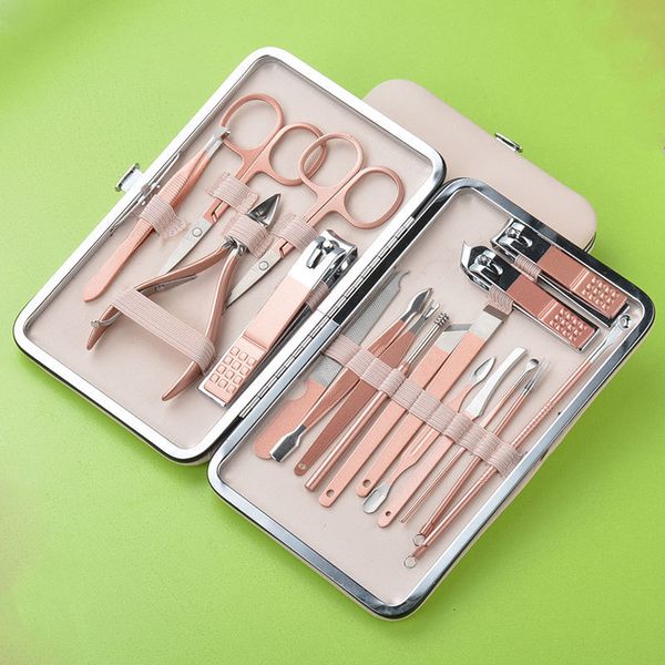 

stainless steel nail clipper 12 piece set of beauty and manicure foot knife tools