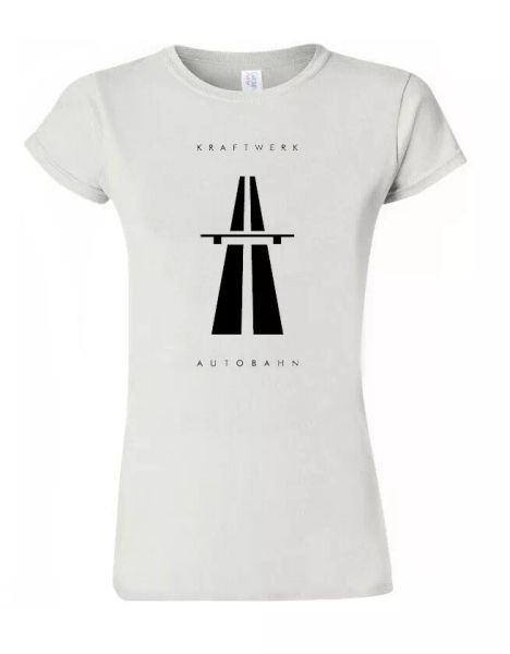 

kraftwerk autobahn t shirt tee mens elecro music autobarn band m673, White;black