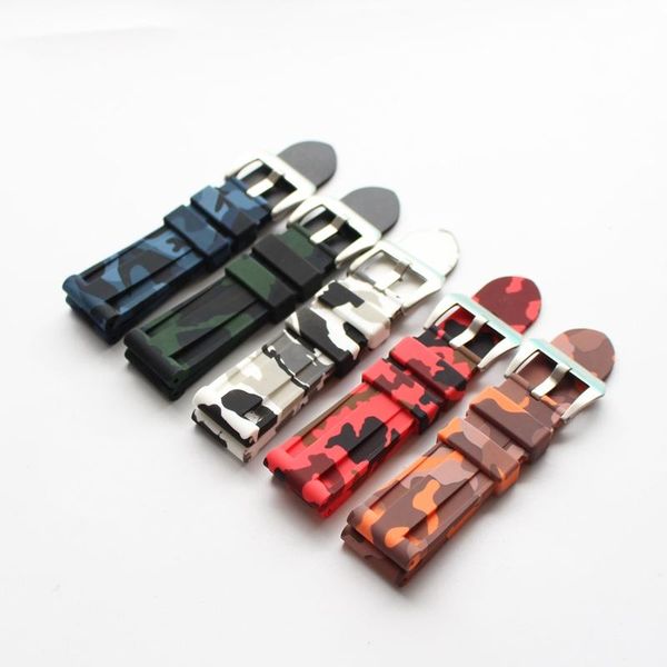 

watch bands malaysia natural rubber strap 24mm diver skx007, Black;brown