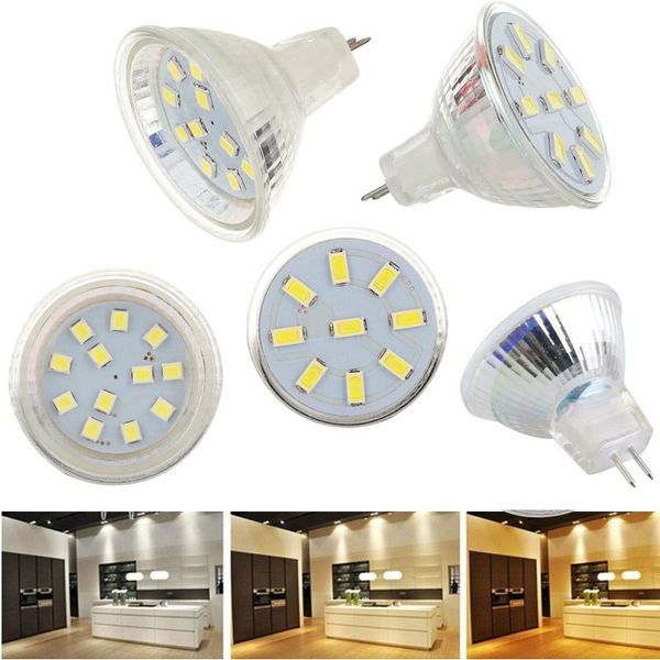 

bulbs 10pcs 12v 24v 30v mr11 led spot light 2835 smd 2w 3w 12/18 chips cool warm white lamp replace 10w 20w halogen