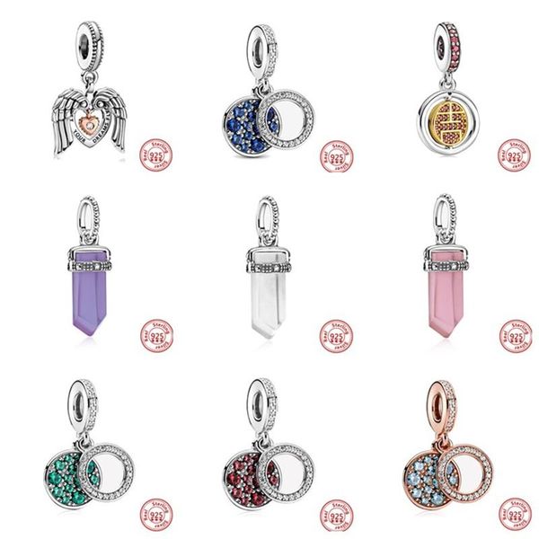 

other 925 sterling silver flower angel dreamcatcher sparkling dangle beads fit original charms bracelets fashion jewelry