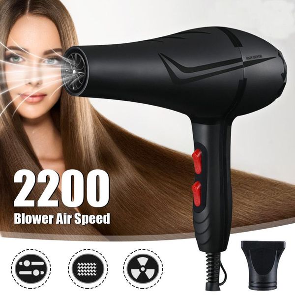 

electric hair brushes 220v high-power dryer household and cold wind electricl handle with nozzle for salon personal