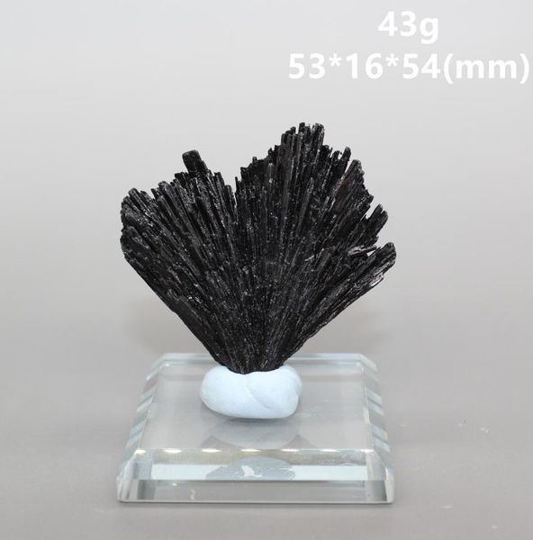 

decorative objects & figurines 100% natural needle-shaped brazilian black tourmaline mineral specimens stones and crystals quartz rough ston