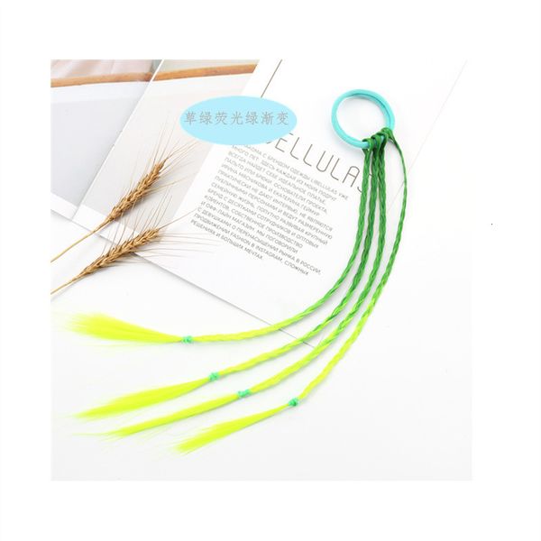 

color wig children's ponytail fashion braid, Black