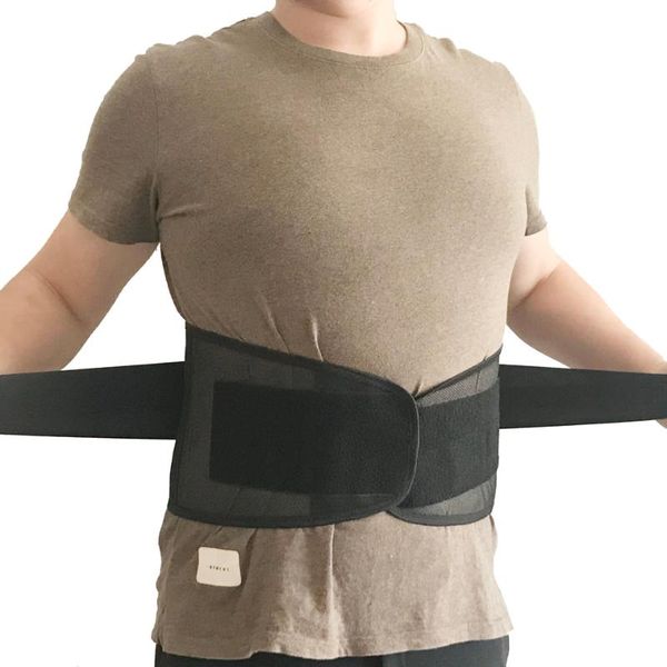 

waist support back brace lower lumbar belt grade pain & discomfort relief from sciatica backache slipped disc hernia spinal, Black;gray