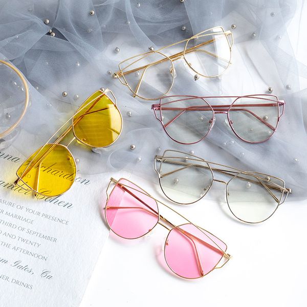 

mens sunglasses jzu fashion cat eye women 2021 luxury brand sun glasses gradient vintage female eyeglasses oculos uv400, White;black