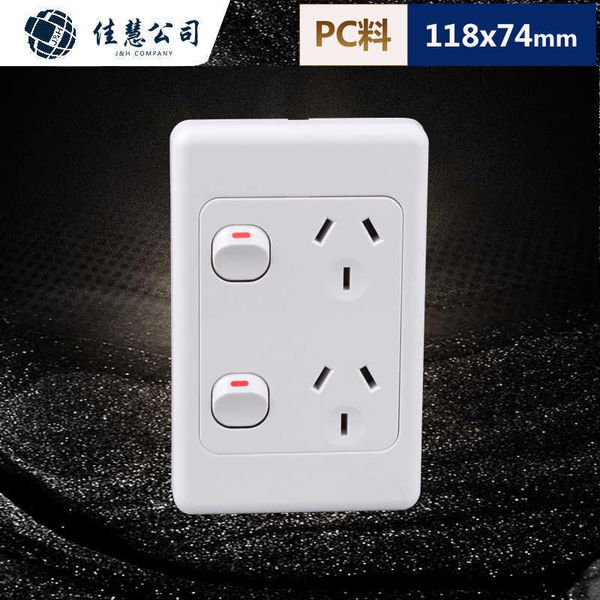 

jiahui zhiao standard vertical power australian household 15a wall switch socket