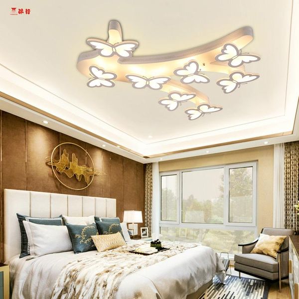 

ceiling lights modern brief the butterfly lam led for living room bedroom dinningroom lamp in dining-room