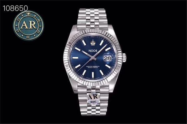 AR-126334 orologio di lusso 2824 movimento relógios 904L aço refinado 41mm de diâmetro à prova d'água 200m relógio masculino