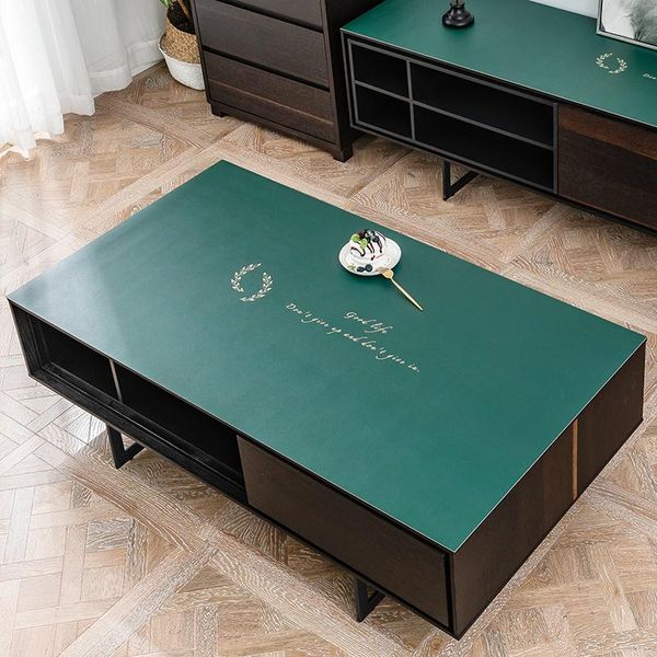 

table cloth leather coffee mat waterproof oilproof tablecloth wear-resistant placemat tv cabinet protection pad customize