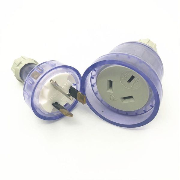

smart power plugs 1pair australian cord saa female socket +male plug electrical industrial vintage style rewire diy assembled