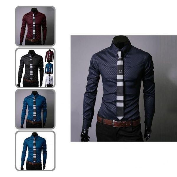 

men's casual shirts great shirt fit anti-wrinkle business spring men, White;black