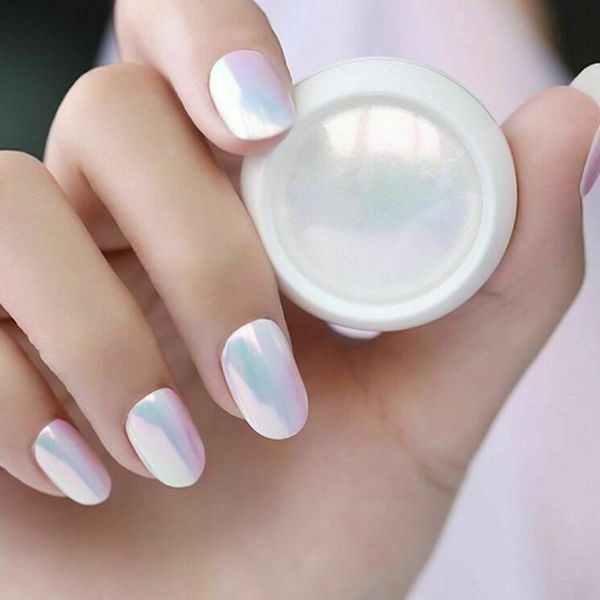 

nail polish 2 box art chameleon chrome mirror powder set pearl shell glitter dust colorful changing decoration