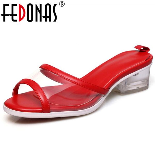 

dress shoes fedonas summer fashion mixed colors genuine leather pu women sandals round toe high heels casual party woman, Black