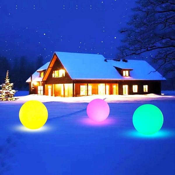 

lawn lamps outdoor decoration garden multicolor ball lights street for country house waterproof lamp night landscape lighting
