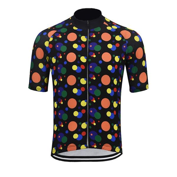 

colourful cycling jersey men short sleeve bike summer clothing bicycle clothes cajastur racing jackets, Black;red