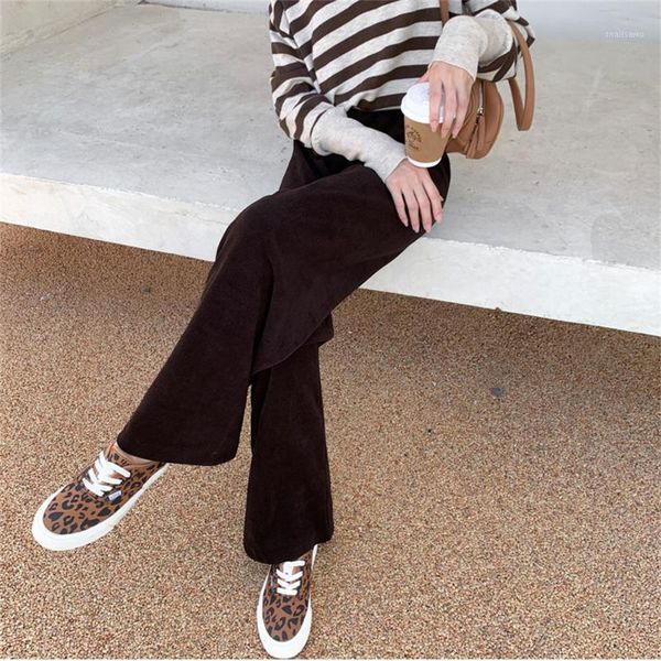 

women's pants & capris alien kitty s-2xl comfortable women wide leg solid high waist straight loose office lady casual chic work wear t, Black;white