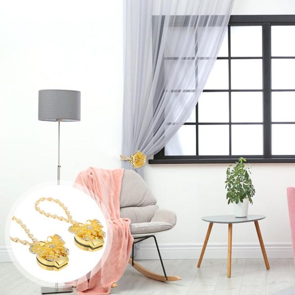

other home decor 2pcs magnetic curtain buckle butterflies rhinestone clasp for