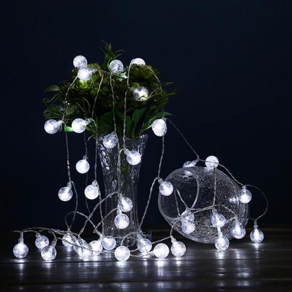 

solar lamps light bulb power outdoor waterproof string bubble christmas led lamp strip party garden decor