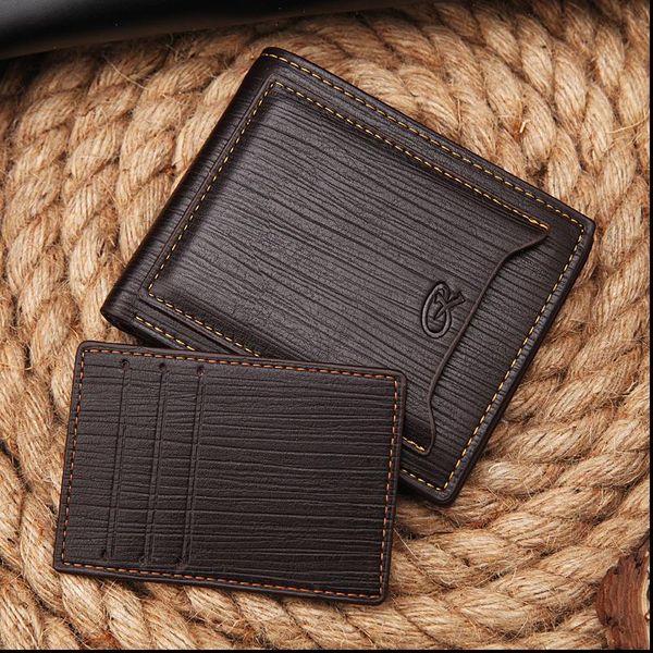 

fashion brands wallet mens coin pocket purse short clutch wallets credit card knife money clip dollar holder purses, Red;black