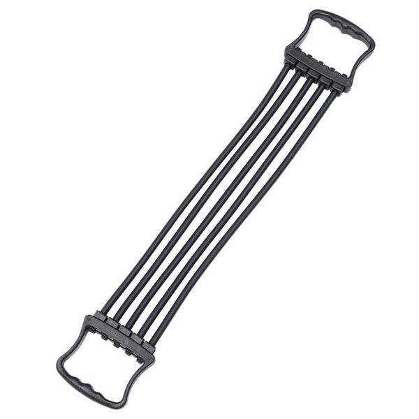 

1pc chest expander detachable spring exerciser arm pulling resistant band elbow & knee pads, Black;gray