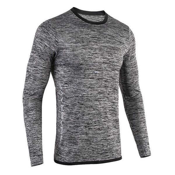 

running jerseys ckahsbi long sleeve quick dry basketball soccer training t shirt men sport fitness sportswear man gym clothing, Black;blue