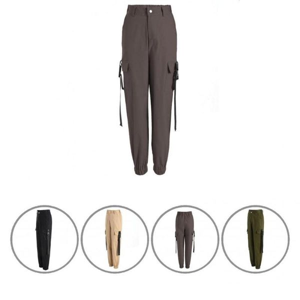

women's pants & capris lady trousers fabulous casual zipper punk women, Black;white