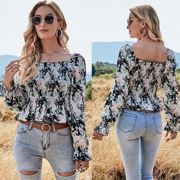 

women's blouses & shirts flower, White