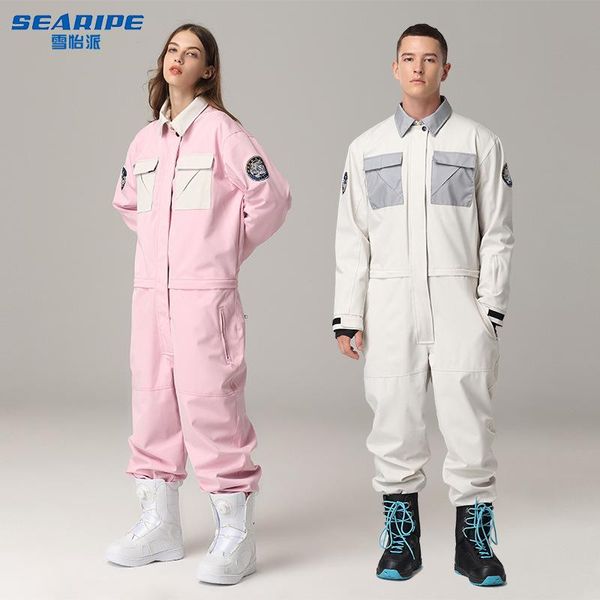 

skiing suits one-piece couple ski suit men women snowboard snow board jacket pants loves trousers and set
