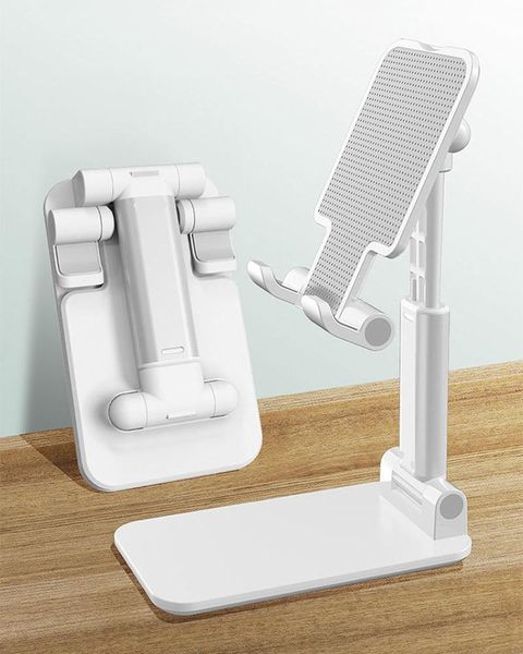 

mobile phone holder support desklive tablet folding lifting aluminum alloy abs bracket accessories cell mounts & holders