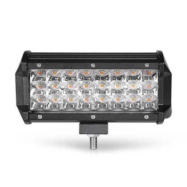 

working light 72w 7inch triple row led bar dual color 12v 24v spot beam lamp for atv