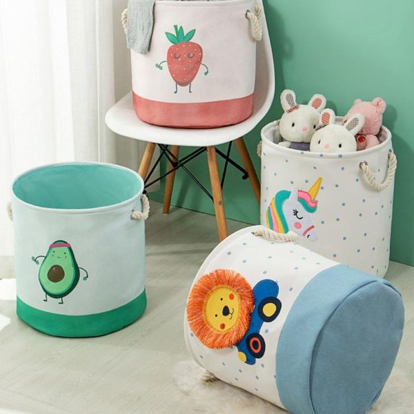 

storage bags dirty clothes basket plush toy doll bucket foldable bathroom