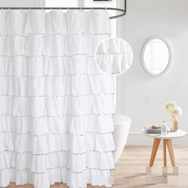 

shower curtain supplies solid bathroom bath decor home white with hooks curtains