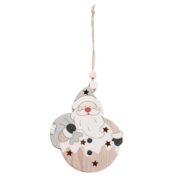 

christmas decorations 1pc tree hanging ornament wooden glowing pendant party