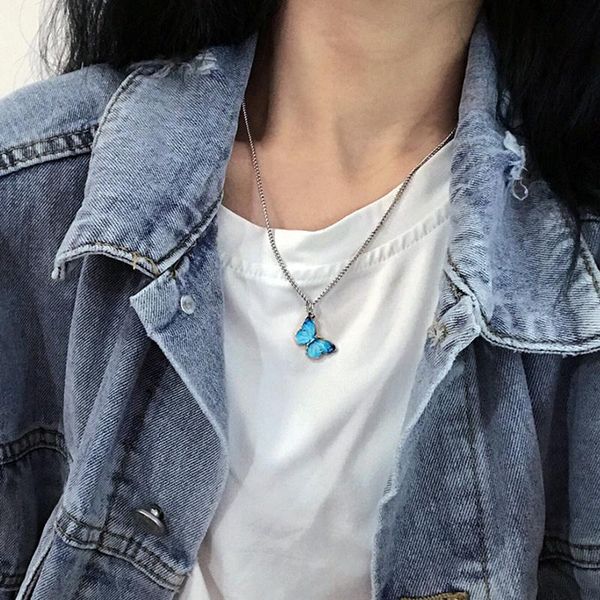 

pendant necklaces butterfly necklace, Silver