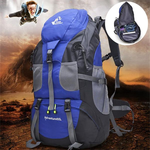 

outdoor bags mountaineering backpacks 50l big capacity waterproof tear resistant for hiking camping traveling cycling ware