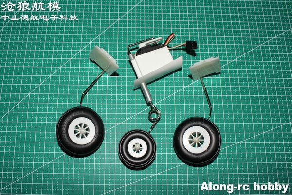 

ing 64mm edf jet plan stinger sport spare part landing gear with servo for rc airplane aircraft diy models hobby