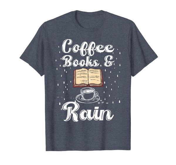 

coffee books rain shirts book lovers gifts book cafe shirt, White;black